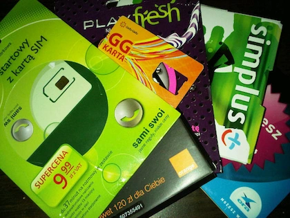 smartfon na karte