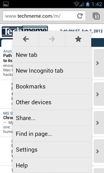 chrome android 