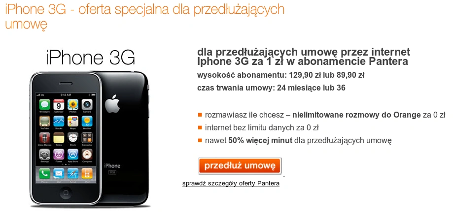 iphone 3g w orange