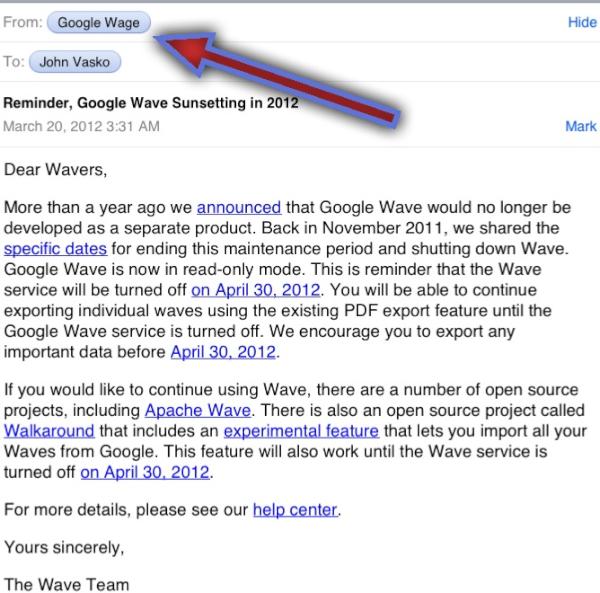 wave google 
