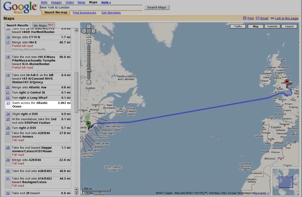 google-maps-swim-across-atlantic 
