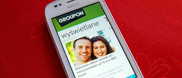 Groupon na smartfonach Nokia Lumia &#8211; tu Metro UI przydaje się najbardziej