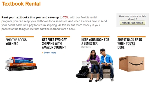 Amazon Textbook Rental 
