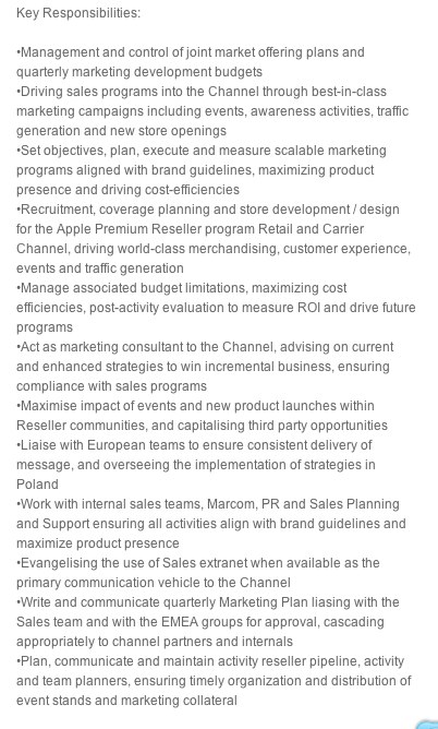Apple – Jobs at Apple – Job description-1