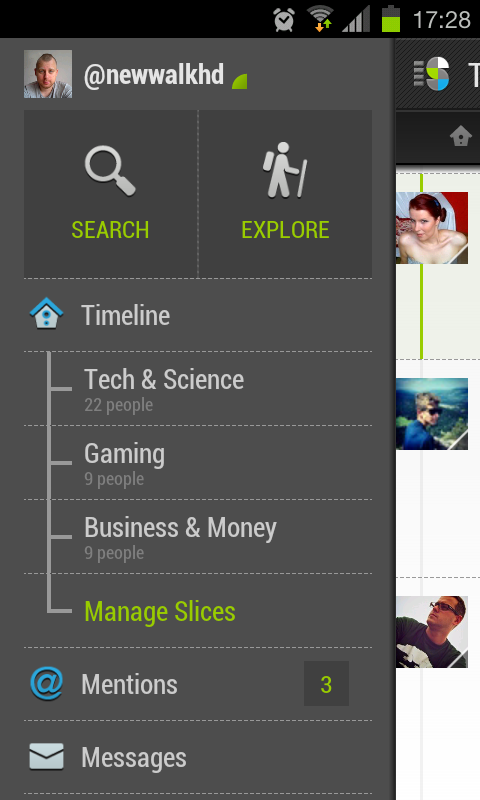 Slices Android 4