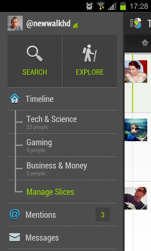 Slices Android 4 