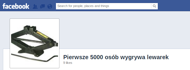 Pierwsze 1321 osób, które polubi naszą stronę na Facebooku wygra iPhone'a 4S z dodatkową funkcją lodówki!