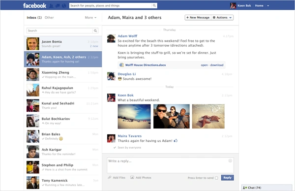 messenger facebook spider’s web