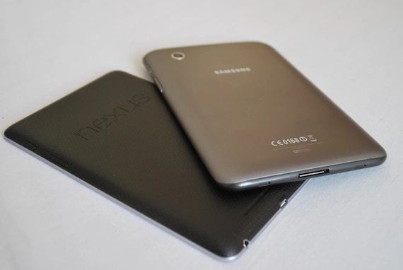nexus 7 vs galaxy tab 2, k 