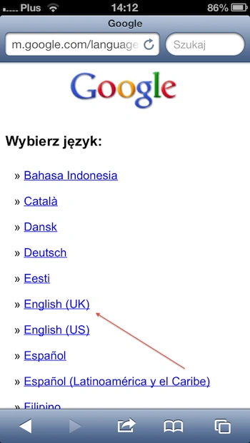 Google account on iPhone, 5a