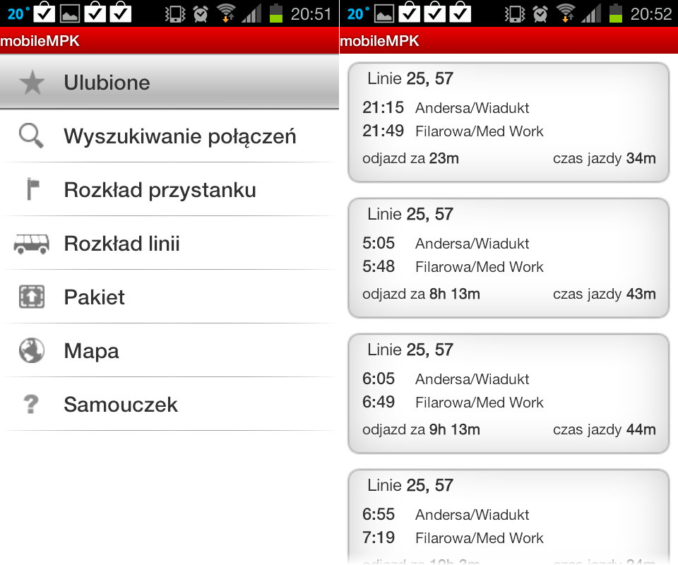 mobileMPK Android