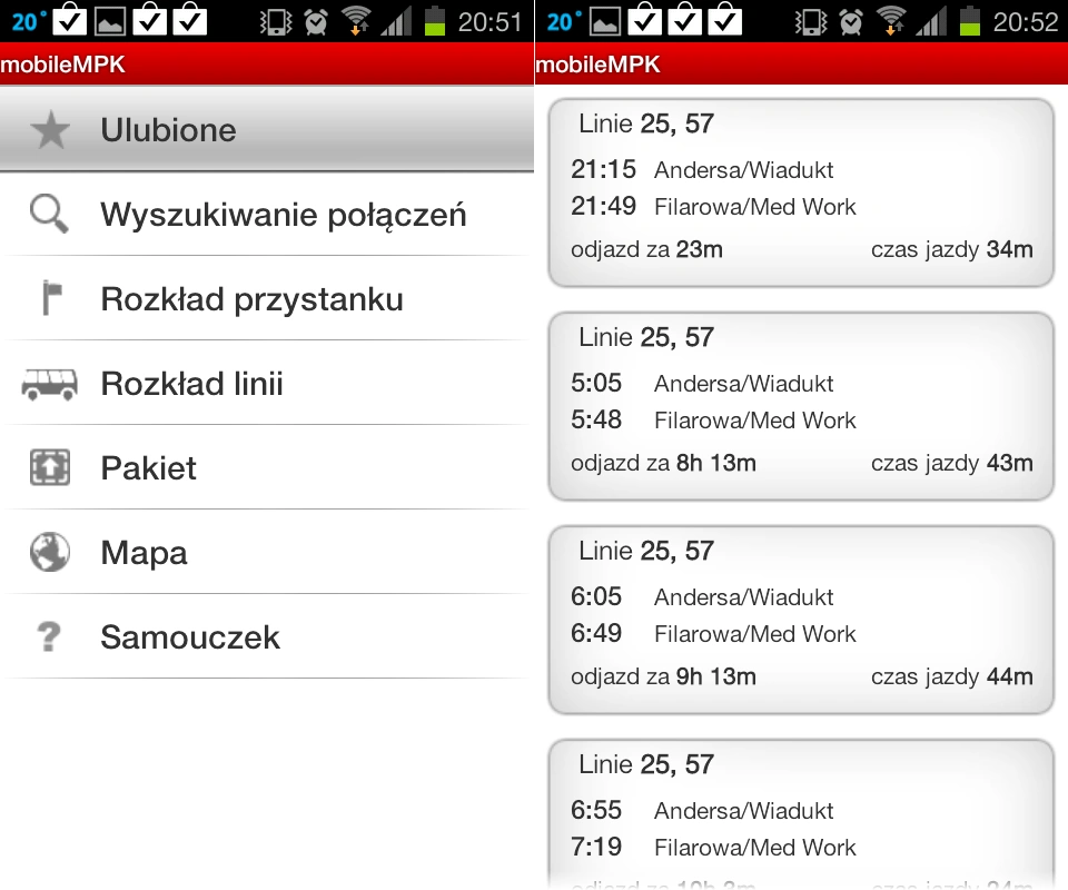 mobileMPK Android