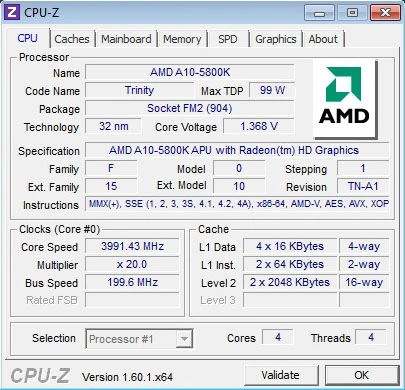 A10 5800K CPUZ