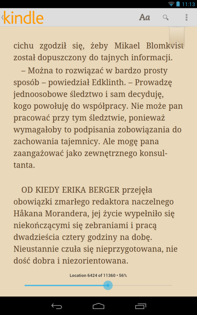 Amazon Kindle, nexus 7