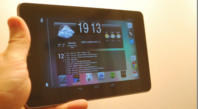 Android 4.1.2, Nexus 7, ikona