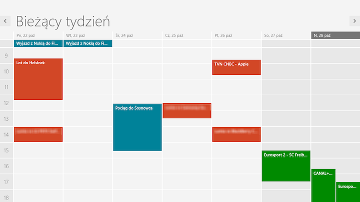 Multiple Google Calendars on Windows 8, e