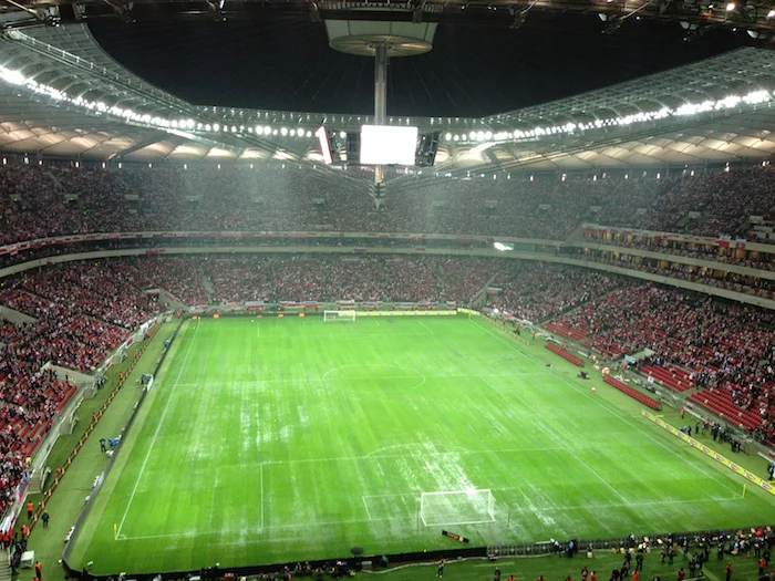 Murawa na stadionie narodowym mecz polska – anglia