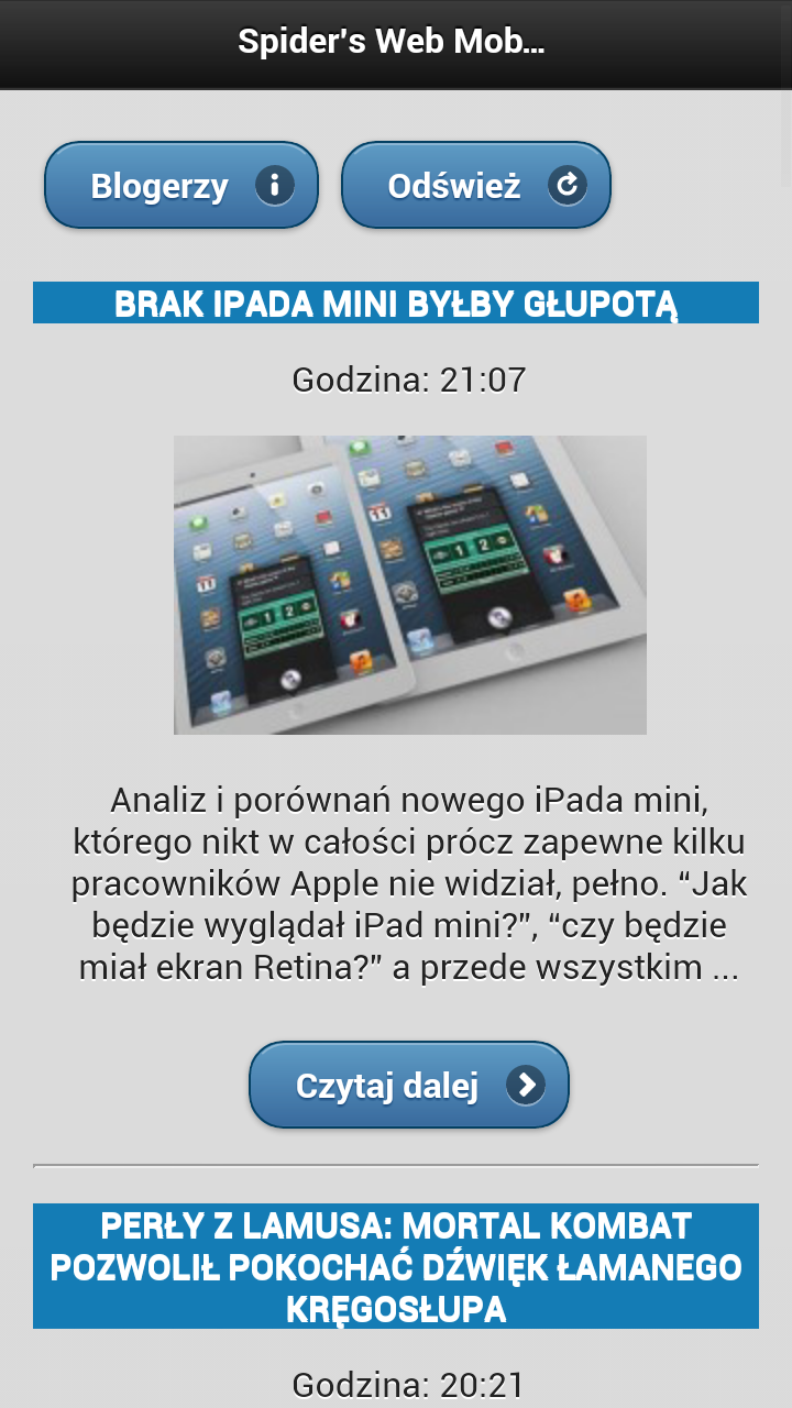&#8230; i Blackberry, Symbian też nie gęsi czyli Mobile Spider&#8217;s Web cd.