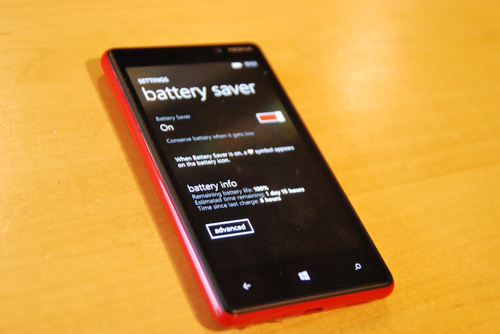 Windows Phone 8 battery saver