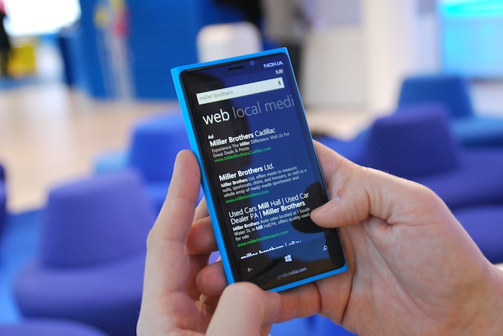 Windows Phone 8 search