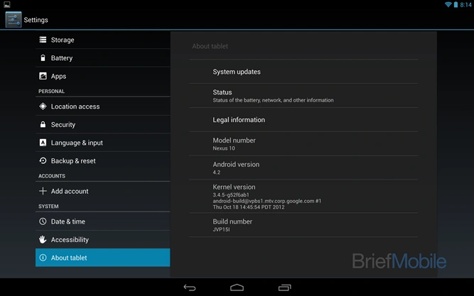 Android 4.2 Jelly Bean 