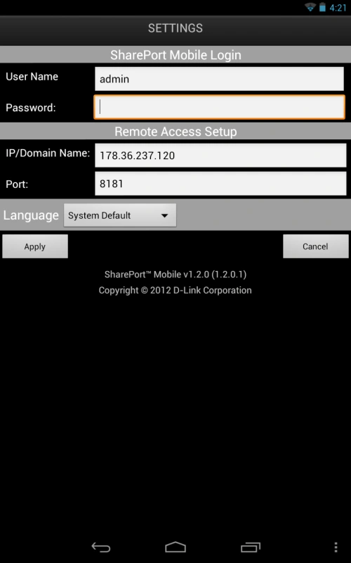 dlink shareport 