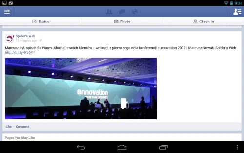 facebook nexus 7