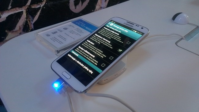 galaxy note ii menu
