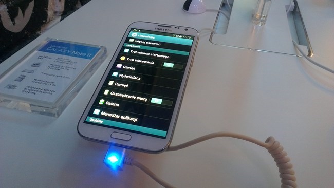 galaxy note ii ustawienia