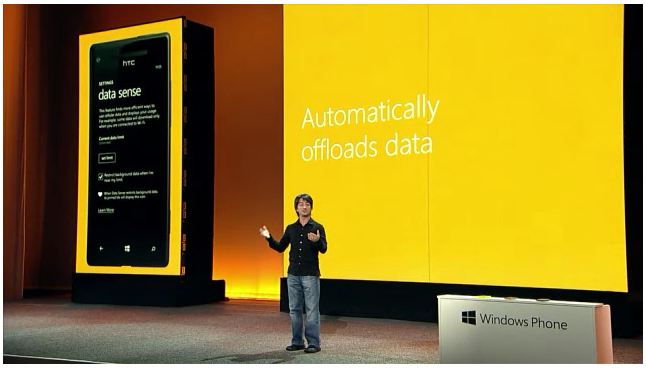 wp8 data sense 