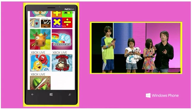 wp8 kids corner in action