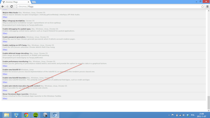 Chromium build apps launcher
