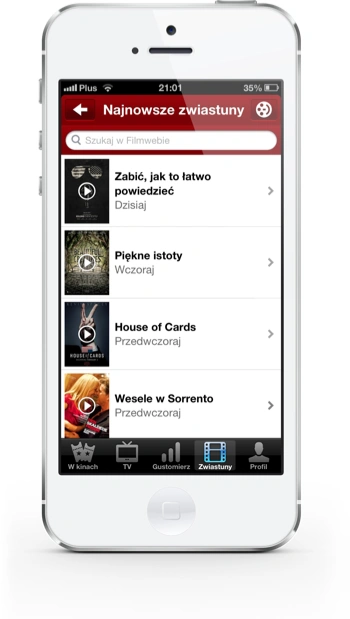 Filmweb iPhone najnowsze zwiastuny