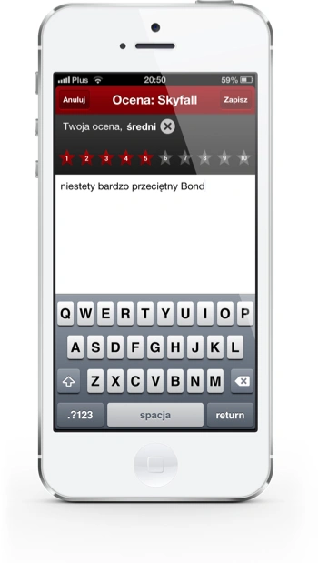Filmweb iPhone ocena filmu