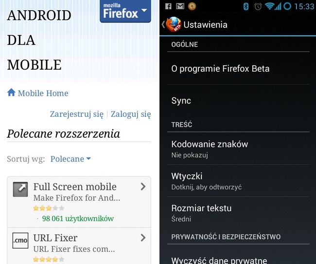 Firefox Mobile 17