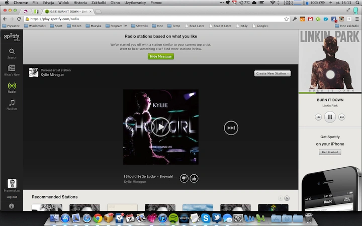 Spotify web radio 