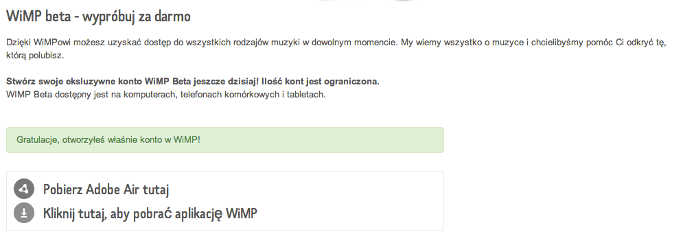 WiMP – Adobe Air