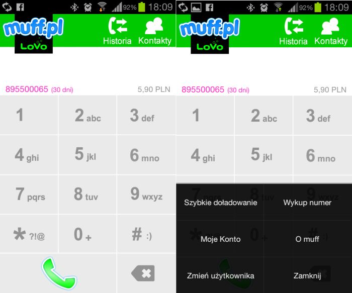 apliakcja mobilna muff 