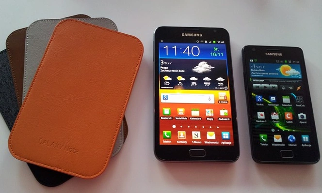 Samsung Galaxy Note i Samsung Galaxy SII