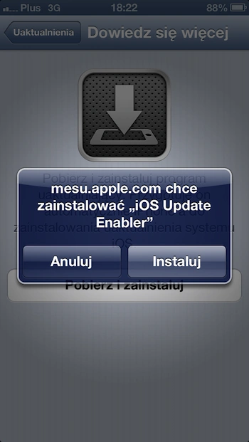 iPhone 5 over the air installer 1