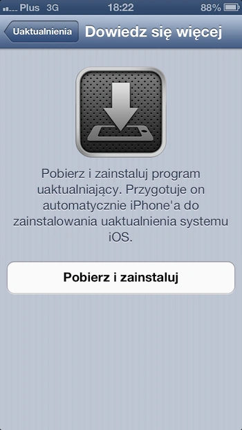 iPhone 5 over the air installer