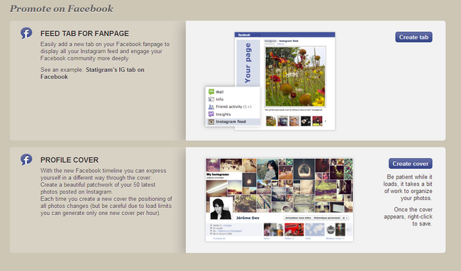 statigram facebook