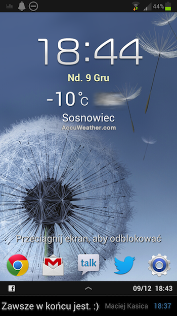 Galaxy S III premium suite p1 ticker fb