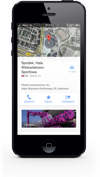 Mapy Google iOS poi 