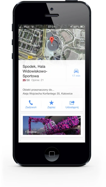 Mapy Google iOS poi