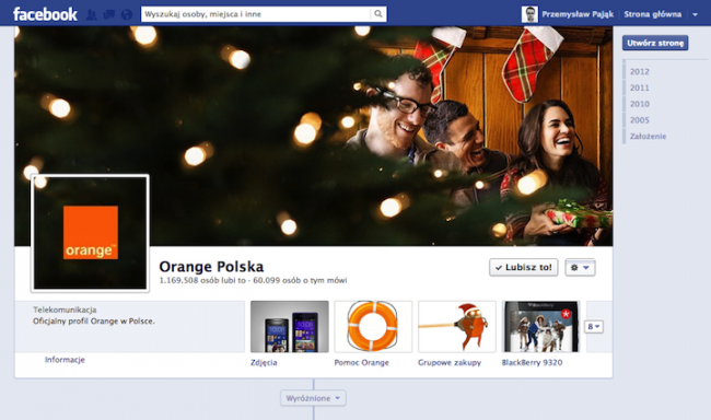 Orange Facebook