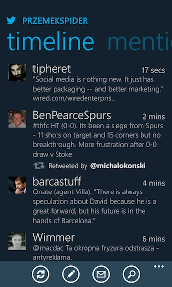 Twitter Windows Phone 1 