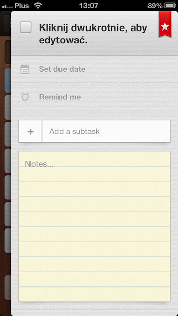 Wunderlist iPhone 2