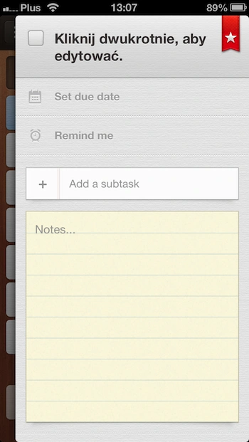 Wunderlist iPhone 2 
