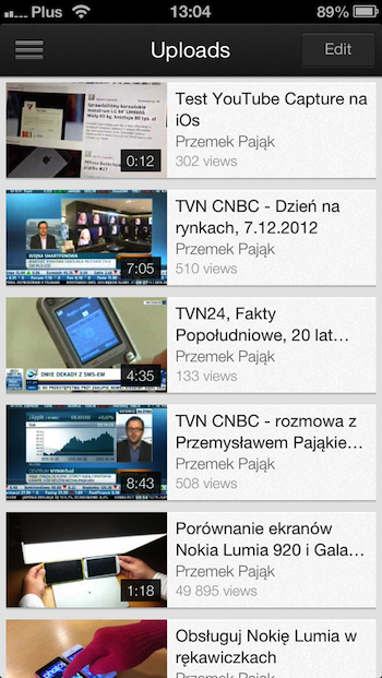 YouTube iPhone 2